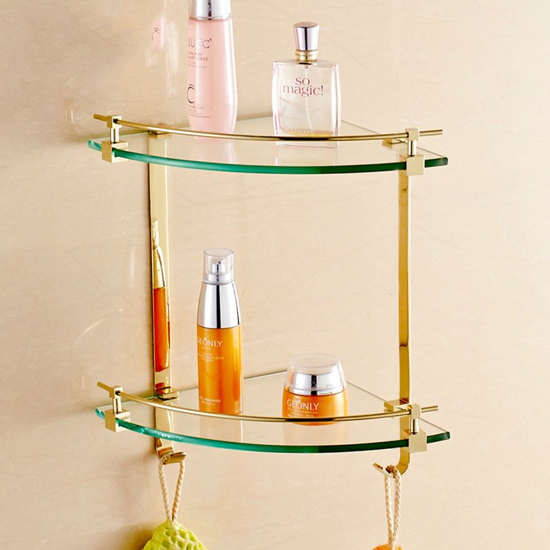 Why the triangle corner glass shelves are preferred